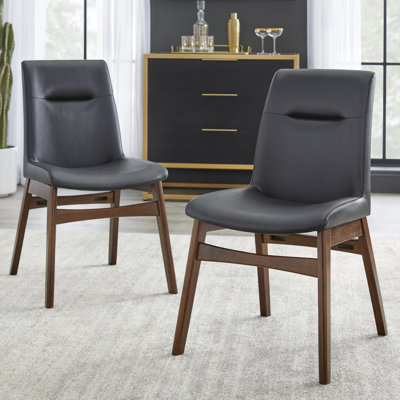 Chaise d'appoint rembourrée en bois massif Stela