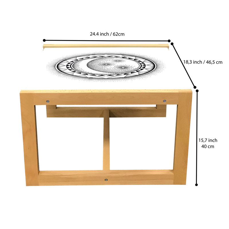 Iqra Sled Coffee Table, 62cm H x 46cm W x 40cm D