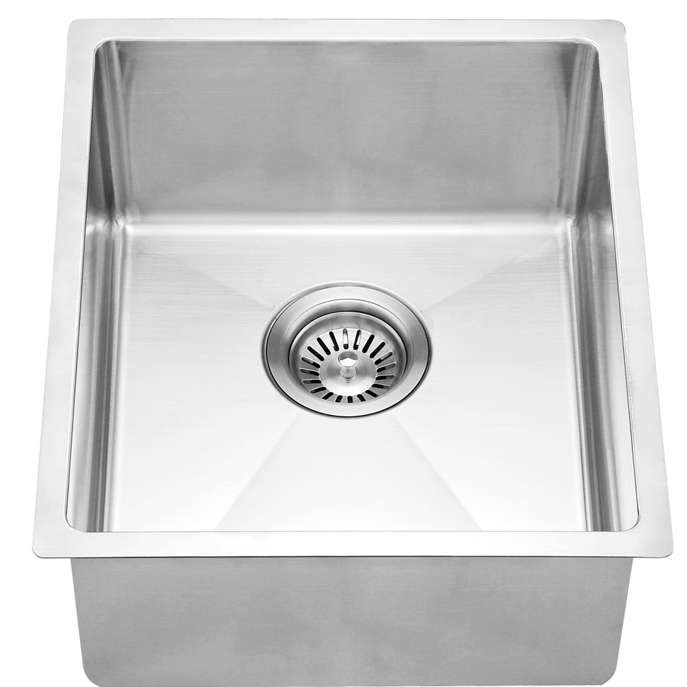 17" L x 15" W Handmade Table Sink Single Bowl 304 Stainless Steel Kitchen Sink Dawn USA