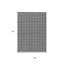 5' X 8' Black And Ivory Geometric Washable Indoor Outdoor Area Rug