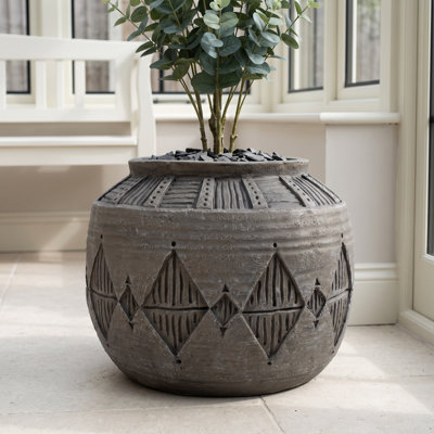 Cement Indoor Cachepot