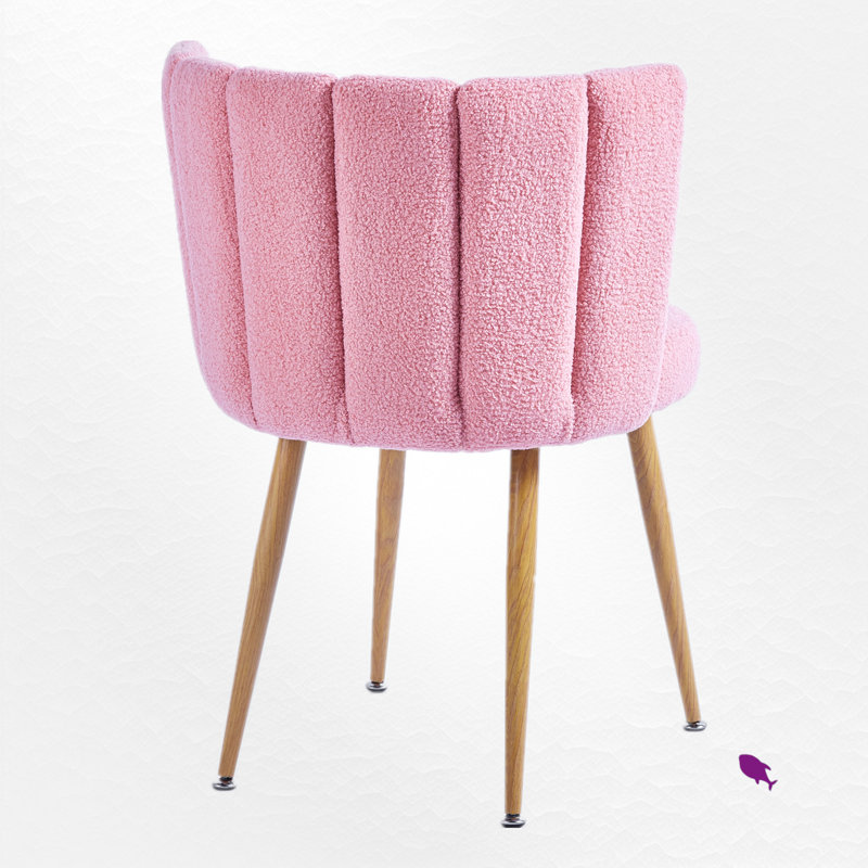Kurin Upholstered Dining Side Chair (Set of 2), Pink