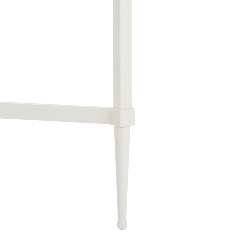 Vera Glass Coffee Table, White