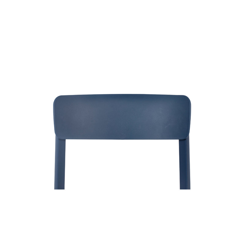 Outdoor Dining Side Chair, Blue