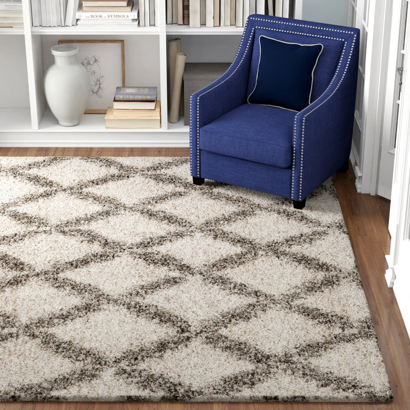 Hudson Shag Performance Geometric Rug, Rectangle 4' x 6'