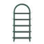 Bibliothèque de rangement moderne en bois arquée H 72 "x l 36" Yasirah-659958207