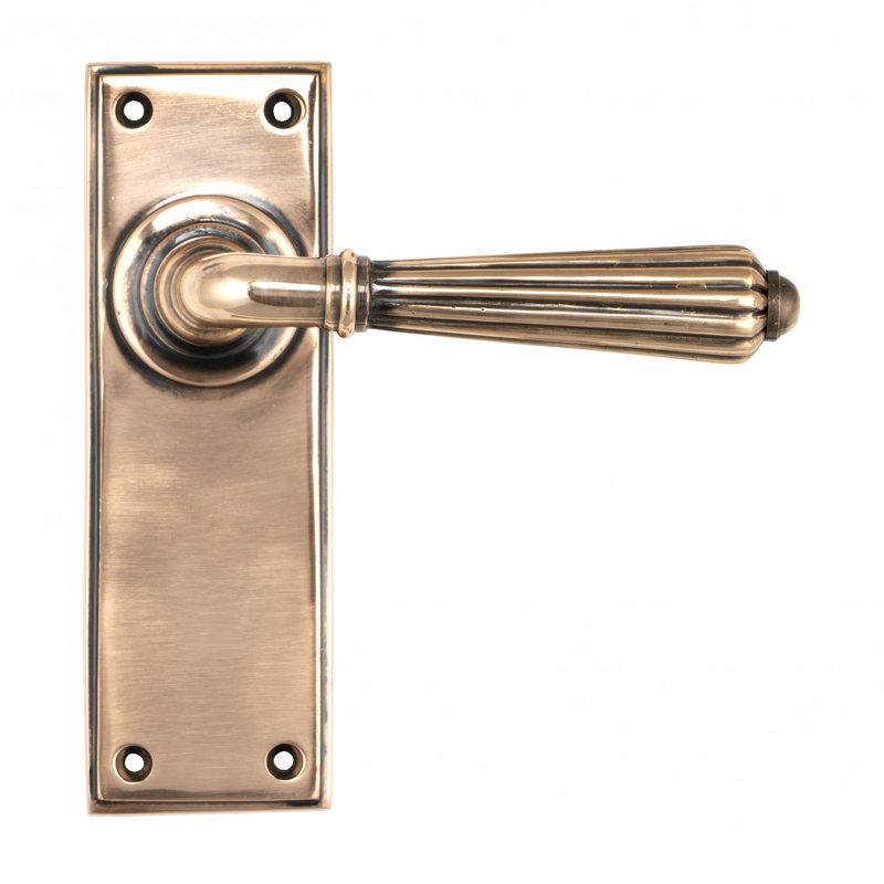 Hinton Dummy Door Handle Kit, Polished Bronze