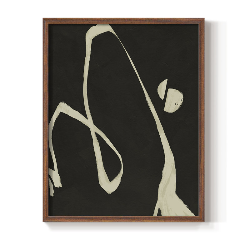 Neutral Spring II Framed Print - Solid Wood, 30" H x 24" W, Walnut