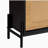 Rattan Shoe Cabinet, Narrow Shoe Storage Organizer with 4 Flip Drawers, Slim Shoe Entryway Storage Cabinet with Metal Legs
