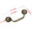 Medici 3.78" Center to Center Drop Handle