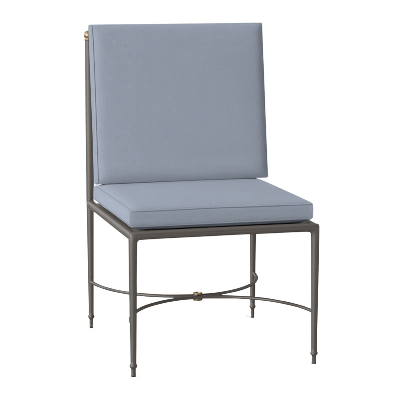 Chaise d'appoint en aluminium Roma, Welt, Chambray tonnelle