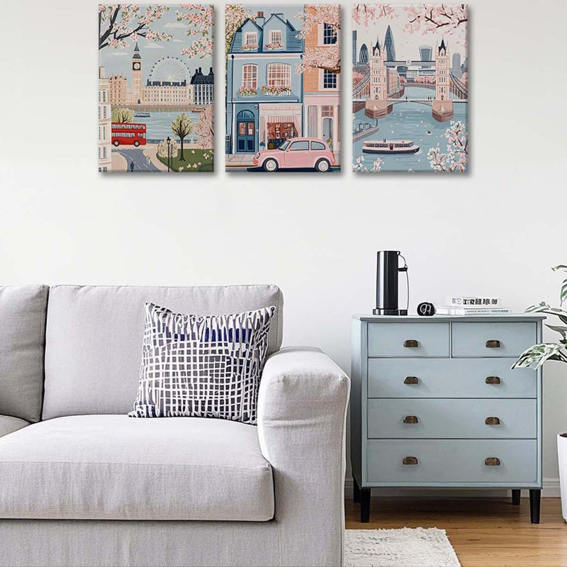 3 Piece Wrapped Canvas Print