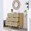 Commode moderne en rotin à 3 tiroirs-1386001221