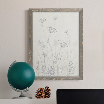 Neutre Queen Anne's Lace I, toile encadrée de qualité supérieure - prête à être accrochée