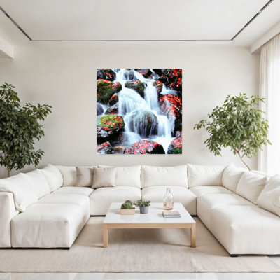 Waterfalls Kyoto Japan 1 Piece Wrapped Canvas Wall Art