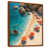 Toile avec cadre flottant brun