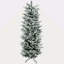 Grand arbre de Noël artificiel enneigé 6 pi avec 477 branches de neige, ouverture automatique, base en acier
