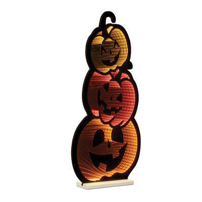 Triple Jack-o-Lantern Ekkolight 23"H