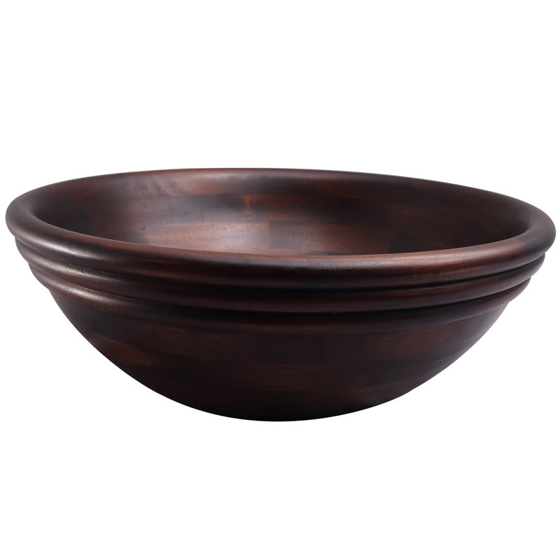 Barclay Corcora 17.12'' Wood Circular Bathroom Sink, Mahogany