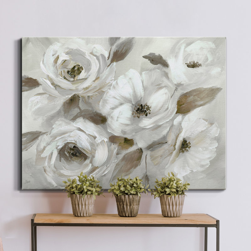 Hiver blanc - reproduction sur toile tendue, H 24 po x l 32 po x 1,5 po