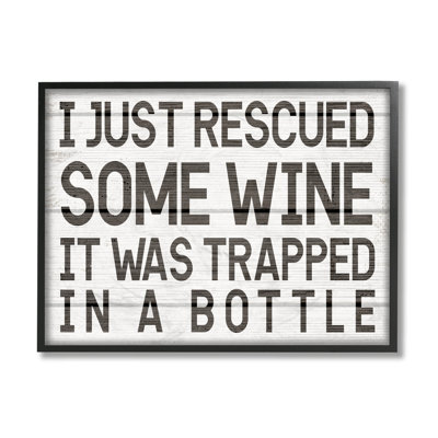 Vin emprisonné dans une bouteille