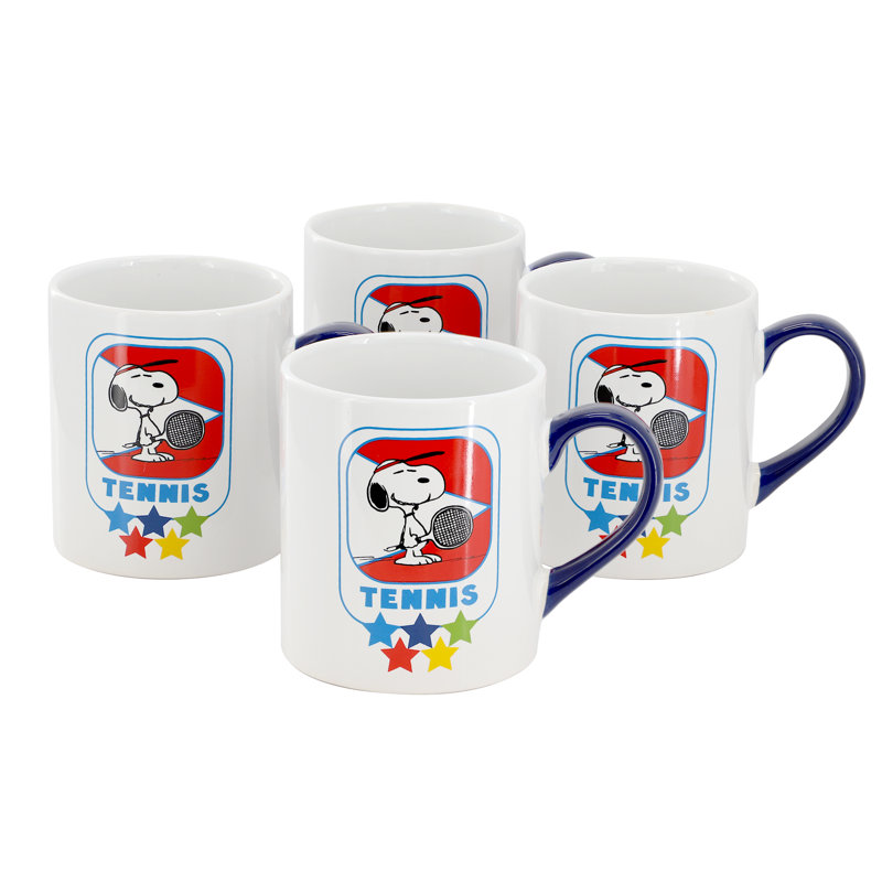 Ensemble de grandes tasses 19 pièces Gibson Peanuts Tennis