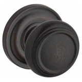 Traditional Keyed Door Knob with Traditional Round Rose