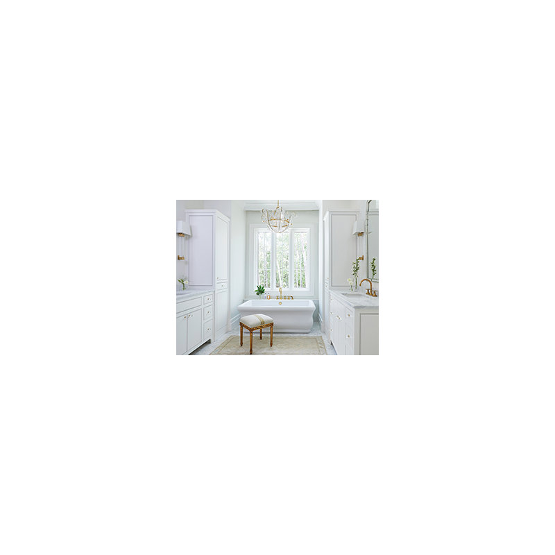 Parisian® 1 Freestanding Soaker Tub, 66" L x 35.75" W x 23" H
