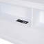 Lit de jour en bois simple avec 2 tiroirs, lit de jour avec tablette de rangement et ports de chargement USB, blanc