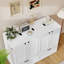 Armoire lit escamotable avec tiroir de rangement, station de charge USB et conception escamotable Murphy