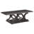 Rectangular Cappuccino Coffee Table With Functional Storage Shelf Brown Robust Form And Shelving Space