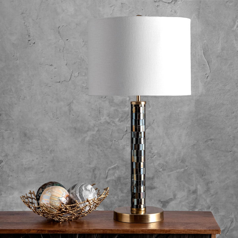 Lampe de table brune