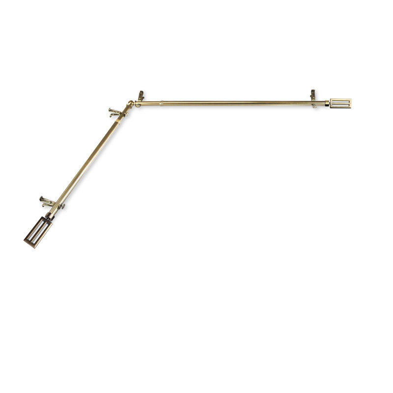 Tringle à rideaux simple kioneli, 28 po à 48 po, Laiton antique