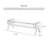 Solid cherry wood coffee table
