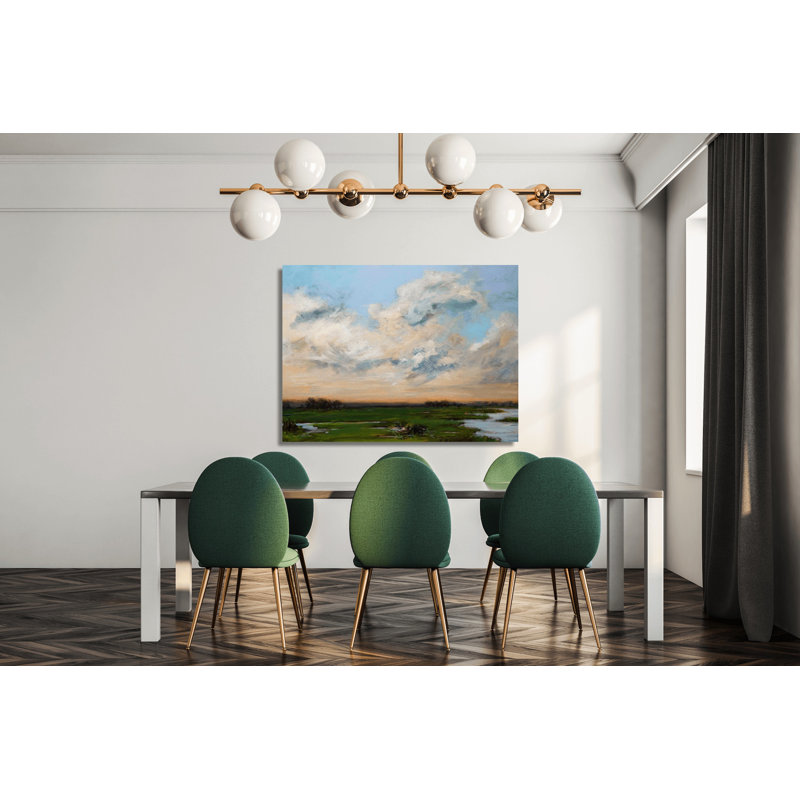 Solace II - Artist Enhanced Canvas Print, 41.5" H x 61.5" W x 1.75" D, White Framed Canvas