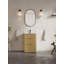 Ensemble de meuble-lavabo moderne 24 po avec évier encastré et dosseret Maxbano-115311413