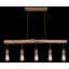 Ludowici 5 - Light Brown Kitchen Island Pendant