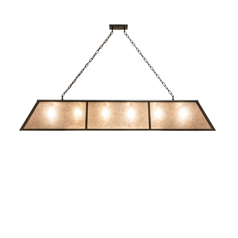 Rustic Lodge 6 - Light Pendant, Brown, 47" H x 70" W x 17" D