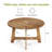 47.24" Round Solid Wood Dining Table