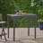 Minimalist Wood Bar Table - Dark Gray, Outdoor Entertainment, 41" Height Design For Use, 40"