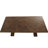 Zigler Mango Wood Brown Dining Table with Parquet Inlay