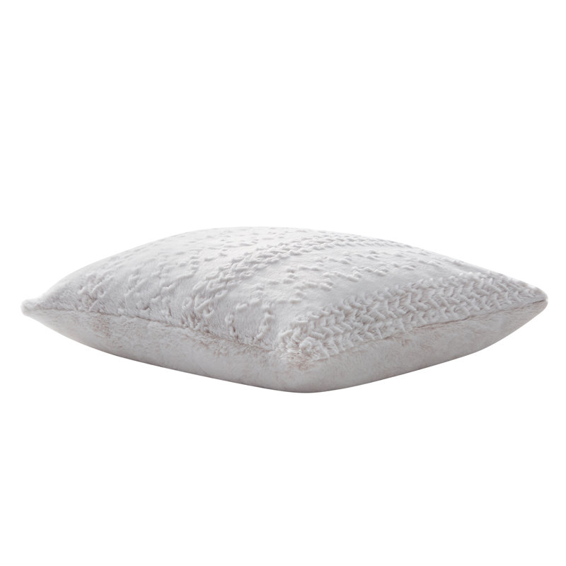 Polyester Throw Square Pillow Cover & Insert, Moonbeam