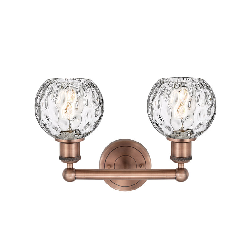 Éclairage pour meuble-lavabo de salle de bain 15 lumières Cambria, Cuivre antique