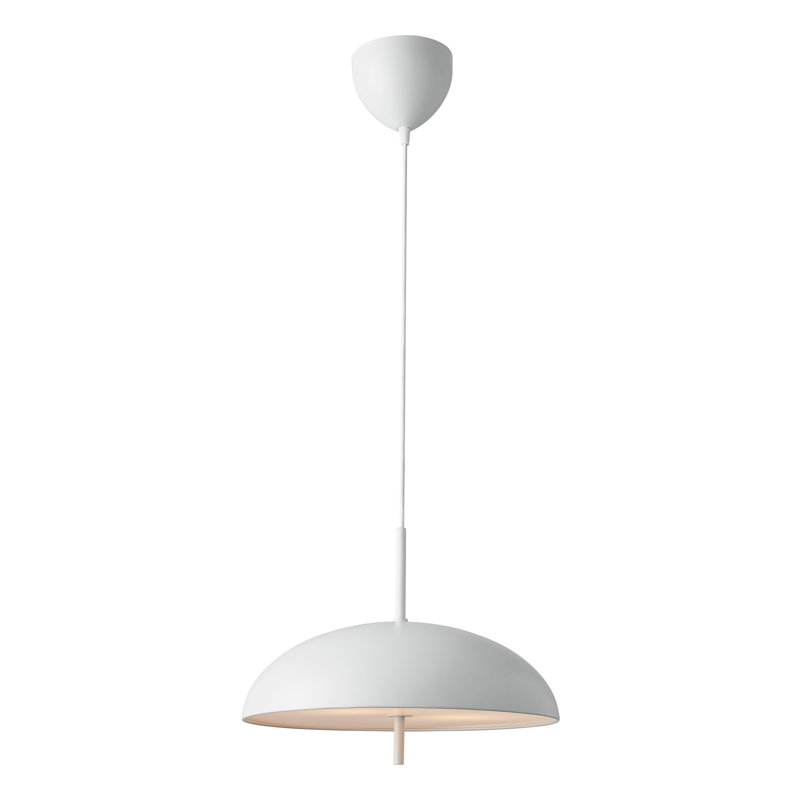 1 - Light Satin Pendant, White