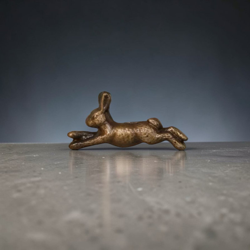 Antique Bronze Hare Knob