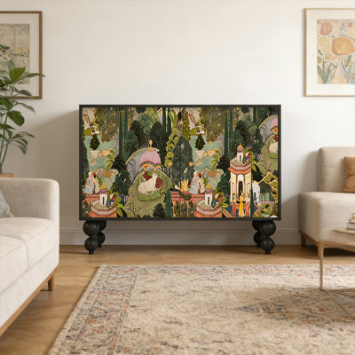 French Solid Wood Entryway Cabinet