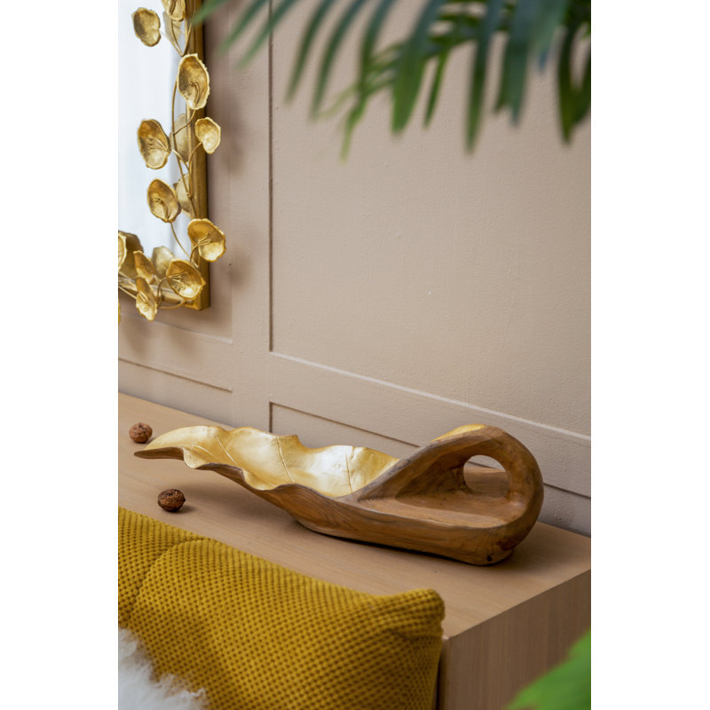 Assiette décorative en bois massif Arnee