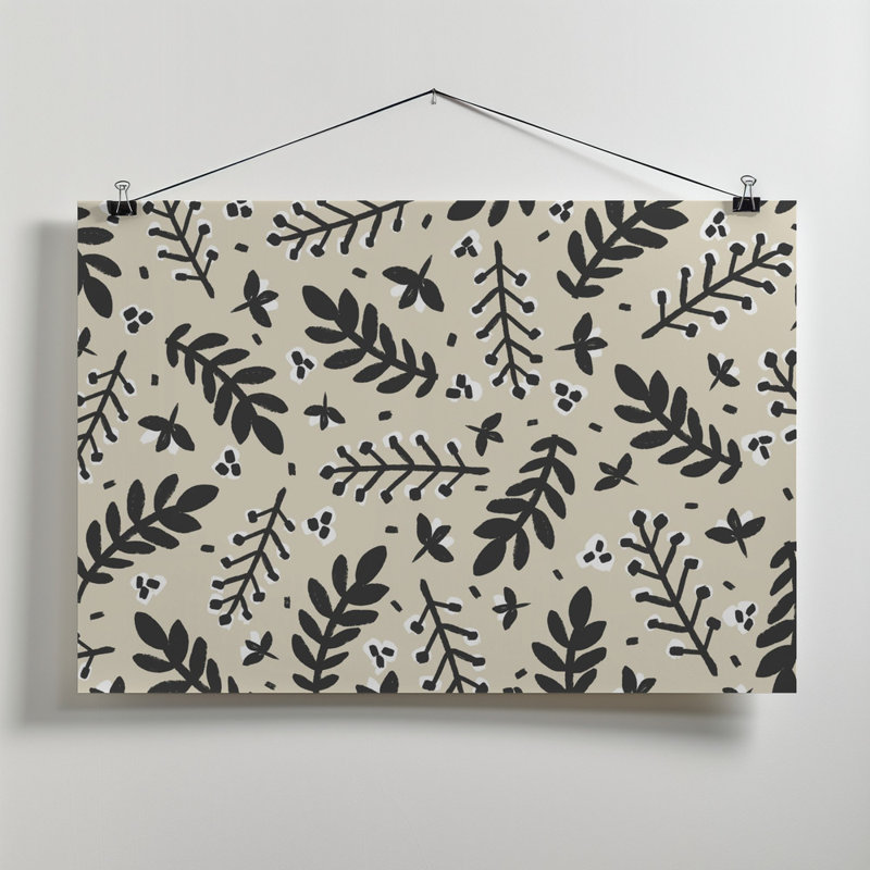 Branches on Background Square, 50.8 cm H x 76.2 cm W