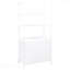 Armoire décorative blanche à 3 tablettes pour le vestibule