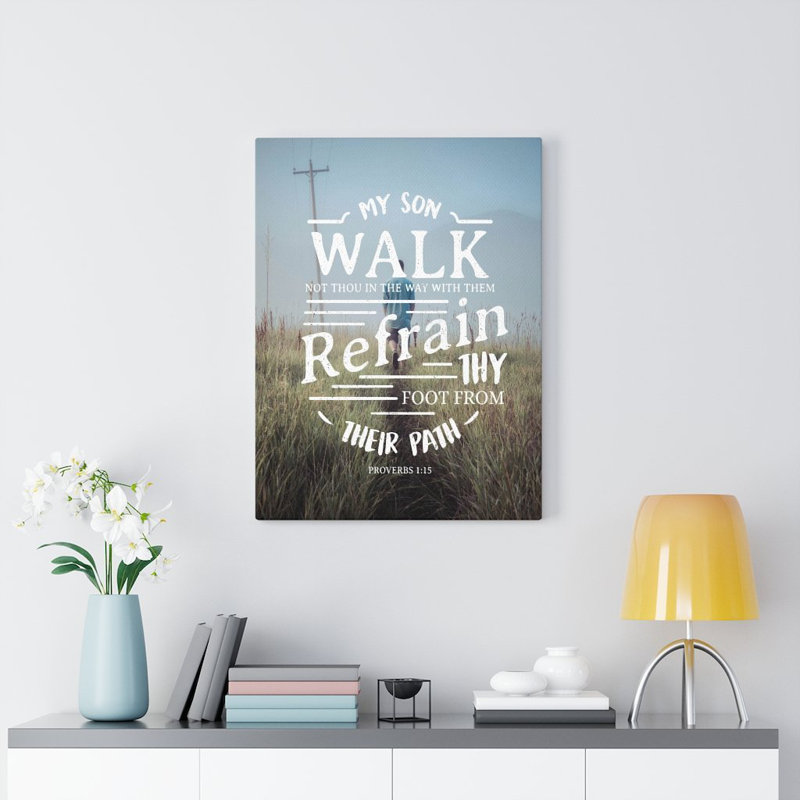 My Son Walk - Wrapped Canvas Print, 41cm H x 30cm W